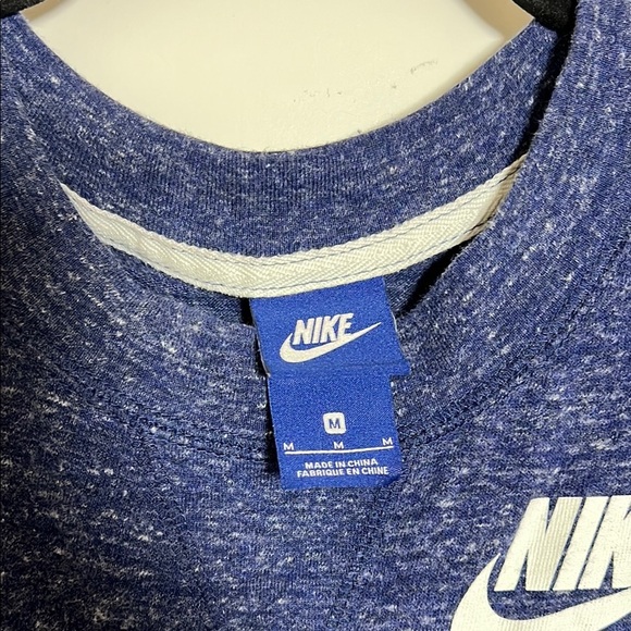 Nike Womens Blue A-Line Dress Short Sleeve Crew Neck Medium - Picture 2 of 8